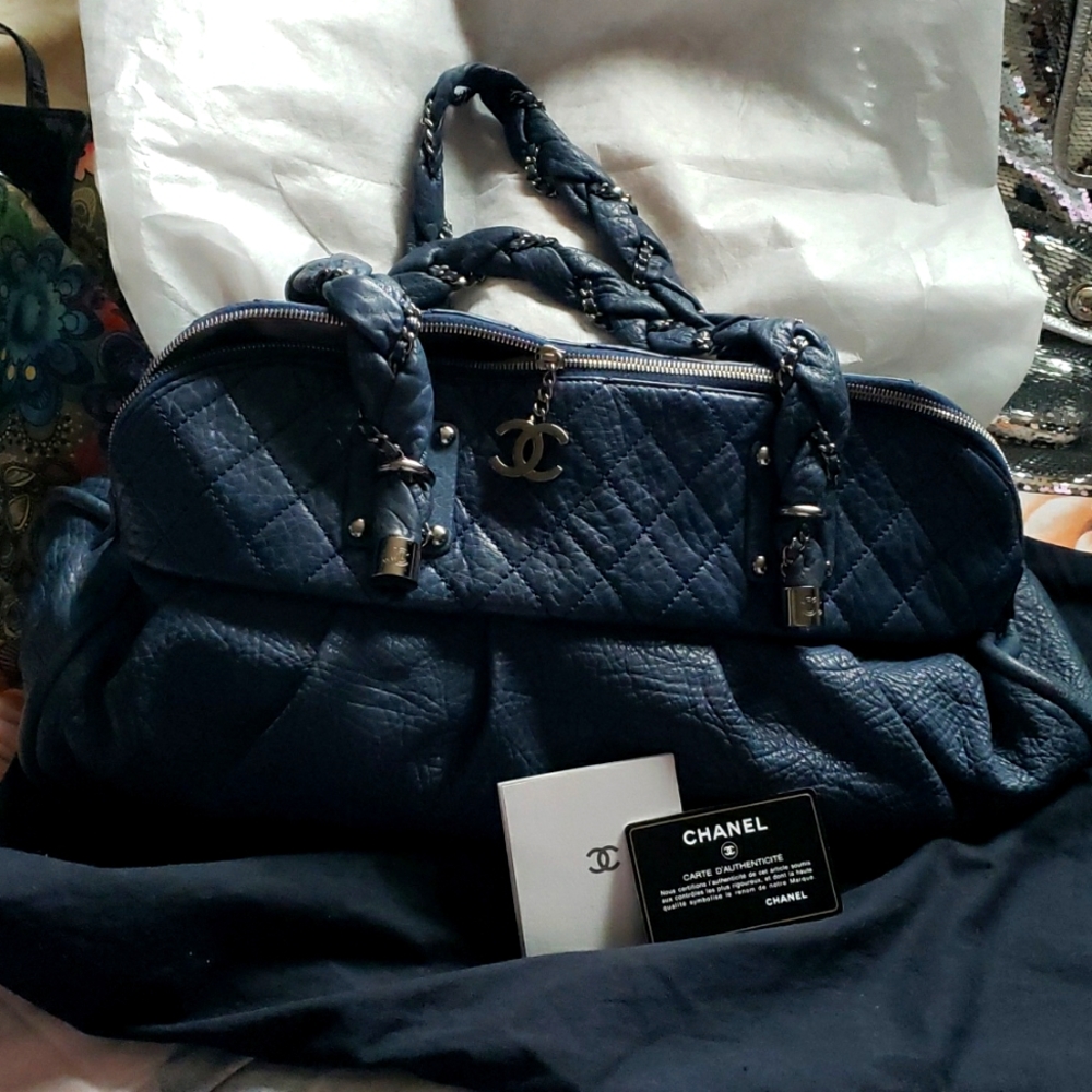 Chanel Blue Lady Braid Bag